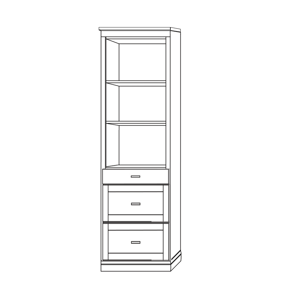 Preferred Bed Package - Bed - Roll Desk - Side Cabinets