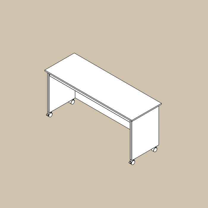 Melamine Rolling Desk